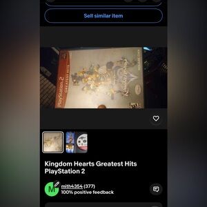 Kingdom Hearts II Greatest Hits PS2 Game - Silver/Red Cover